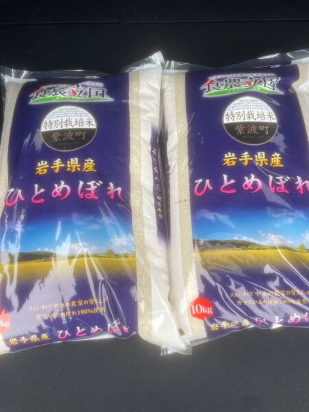 6年産岩手県産ひとめぼれ 10kg×2袋