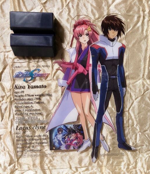 キラ・ヤマト ラクス・クライン 1/20 キャラクタープレート アクリルスタンド風
