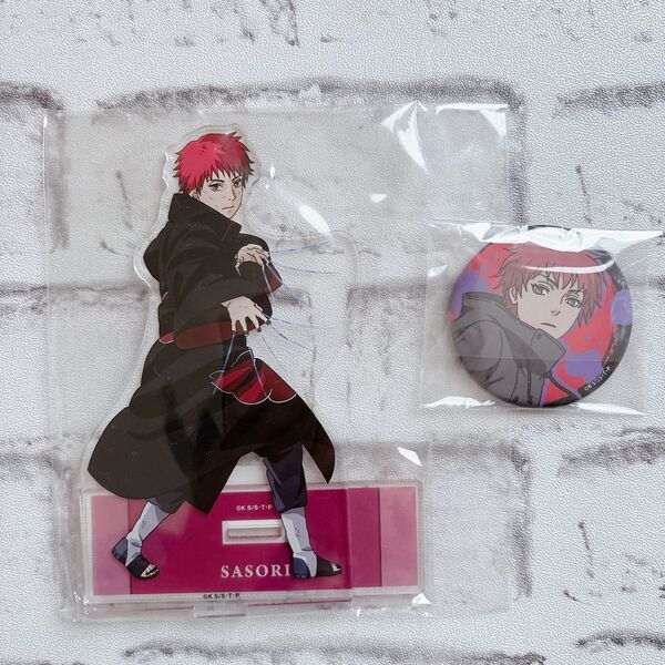 NARUTO疾風伝 ナルト サソリ アクリルスタンド アクスタ 缶バッジ