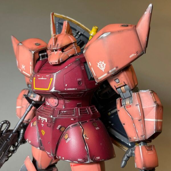 【完成品】MG1/100シャア専用ゲルググVer.2.0/MS-14S/機動戦士ガンダム/ジオン軍【部分塗装品】