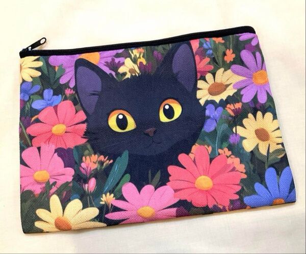 新品 黒猫ポーチ ラスト1点