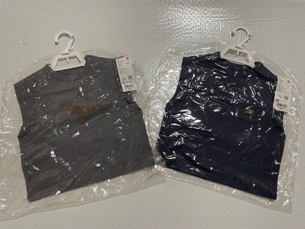 ユニクロ ドライクルーネックT Tシャツ 2枚セット 80 新品未使用 男の子