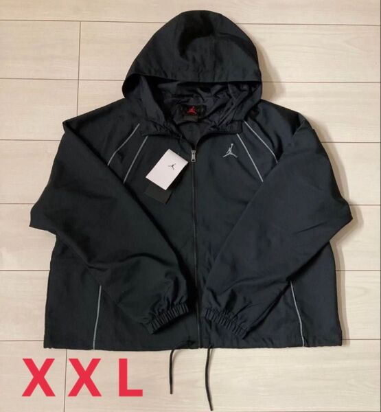 新品 ジョーダン フード 付き ナイロン ジャケット XXL Jordan ウィメンズ ウーブン ラインド ジャケット