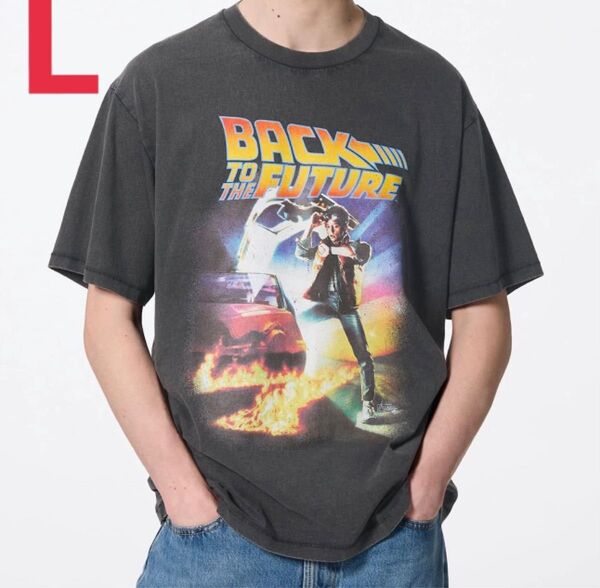 新品 gu バックトゥザ・フューチャー Tシャツ Lサイズ