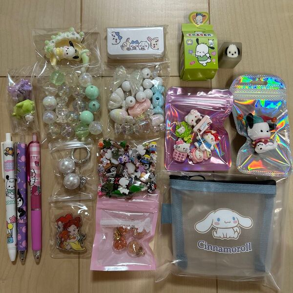 アクリルビーズ デコパーツ ハンドメイド ネイルパーツ キャラクター まとめ売り