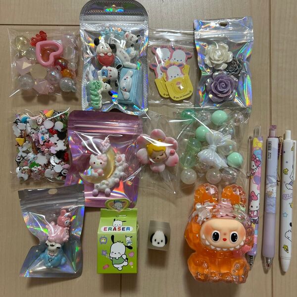 アクリルビーズ デコパーツ ハンドメイド ネイルパーツ キャラクター まとめ売り