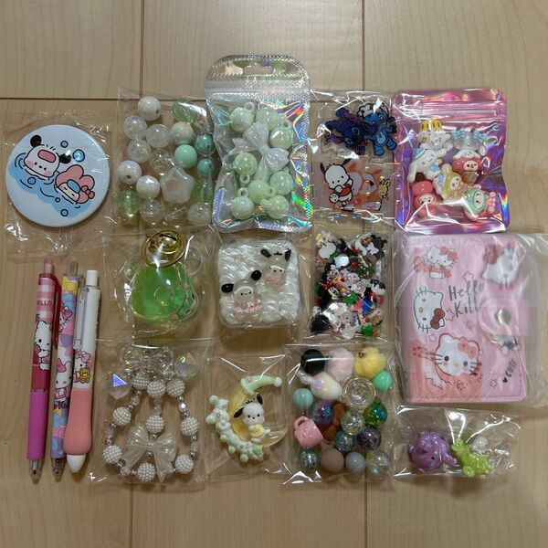 アクリルビーズ デコパーツ ハンドメイド ネイルパーツ キャラクター まとめ売り