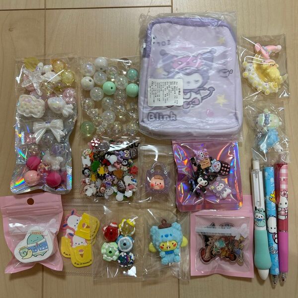 アクリルビーズ デコパーツ ハンドメイド ネイルパーツ キャラクター まとめ売り