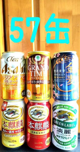 本麒麟 金麦 淡麗 グリーンラベル クリアアサヒ グランドタイム 350ml 57本