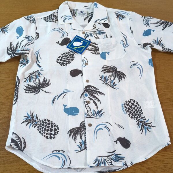 W☆新品☆FAT ANIMALS☆半袖シャツ☆サイズLL☆ホワイト☆男性用☆No.2388