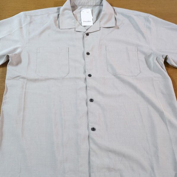 W☆新品☆Denifits☆半袖シャツ☆サイズ4L☆DRY☆接触冷感☆ねずみ色☆男性用☆No.2417