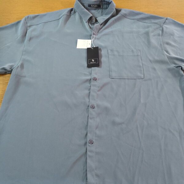 W☆新品☆RagOut☆半袖シャツ☆サイズ4L☆ブルー☆男性用☆No.2424