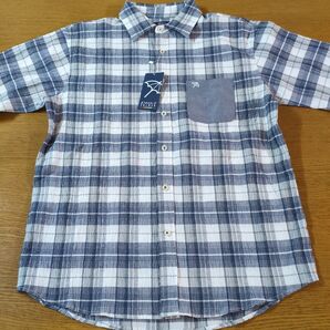 W☆新品☆ARNOLD PALMER☆半袖シャツ☆サイズM☆グレー・チェック柄☆男性用☆No.2476