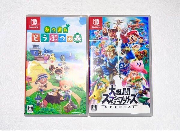 【ソフトケースのみ】Switch Nintendo ニンテンドースイッチ 大乱闘スマッシュブラザーズ あつまれどうぶつの森