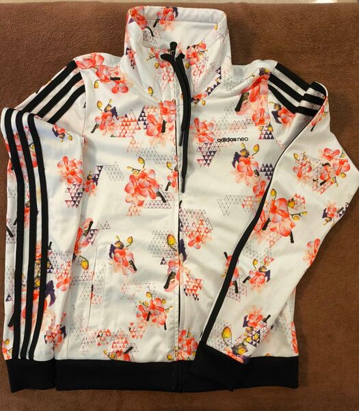 adidas neo アディダス トラックジャケット ボタニカル 花柄 ジャージ Mサイズ