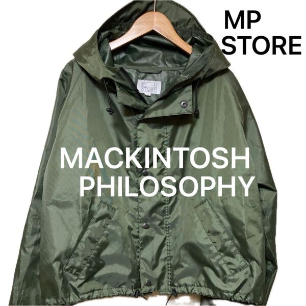 MP STORE/マッキントッシュフィロソフィー/マウンテンパーカー/レインパーカー//ジャケット/M/ポリエステル/グリーン/