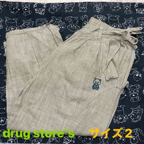 drug store'sドラッグストアーズウエストゴム7分丈クロップドパンツ2