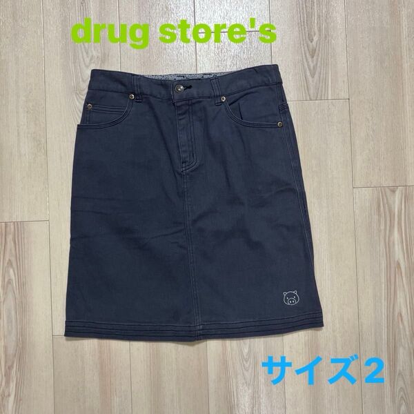 drug store's ドラッグストアーズタイトスカート 豚刺繍サイズ2