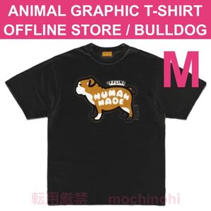 新品 店舗限定 Mサイズ BLACK ヒューマンメイド オフラインストア ブルドッグ ブラック HUMAN MADE Tシャツ