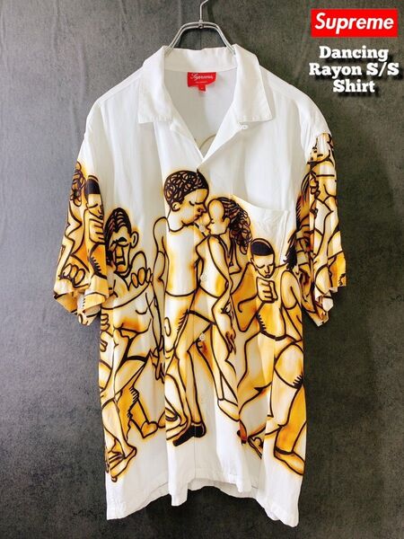 Supreme Dancing Rayon S/S Shirt white