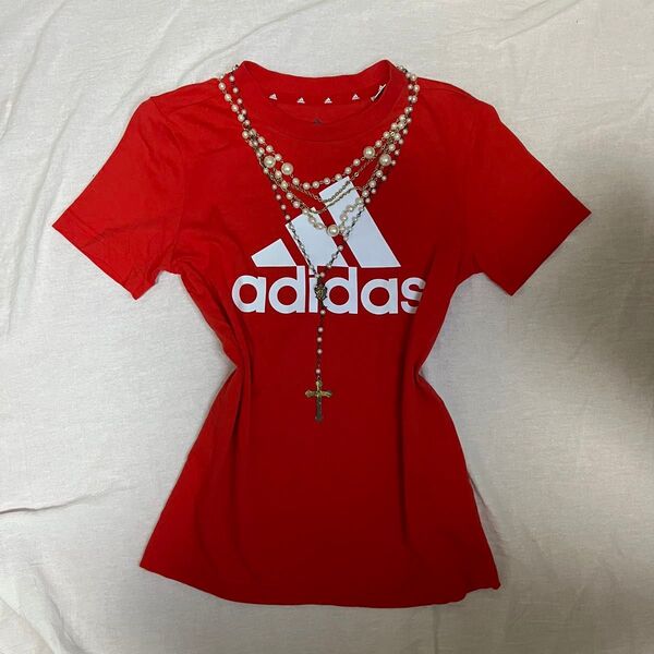adidas アディダス ビンテージ Y2K Tシャツ ピチT グランジ 海外