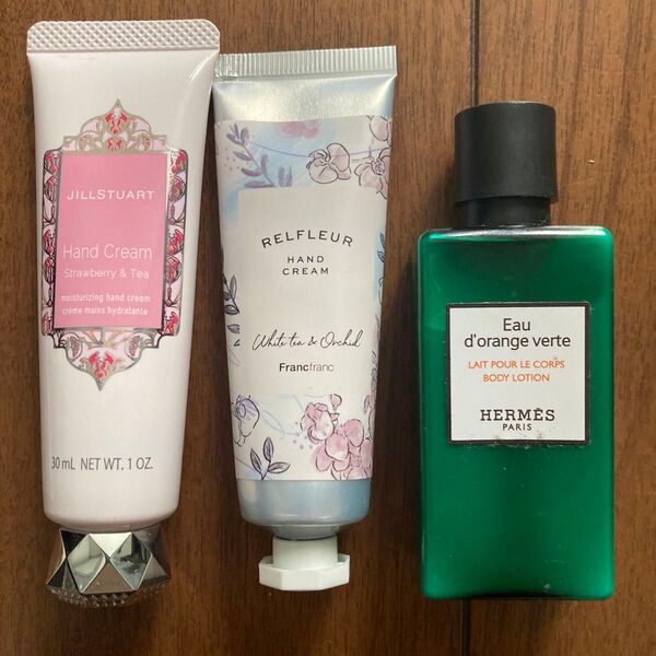 ジルスチュアート フランフラン エルメス ハンドクリーム&ボディローション 3個セット