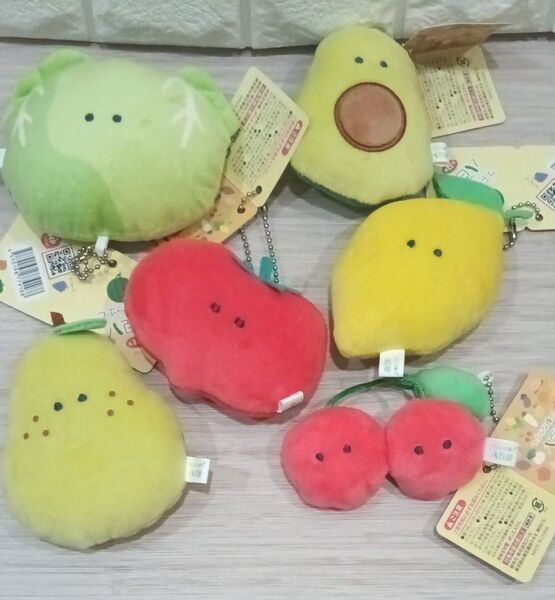 6個セット つぶらな瞳の八百屋 ぬいぐるみ まとめ売り