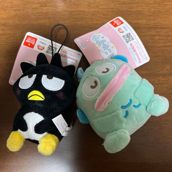 新品 むにゃすや マスコット バッドばつ丸 ハンギョドン セット サンリオ ぬいぐるみ ストラップ sanrio おまけカード付