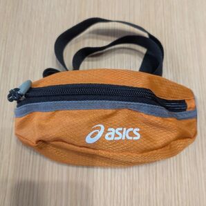 アシックス ASICS ランニング ウエスト ポーチ オレンジ