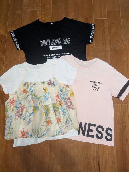 半袖 Tシャツ 150cm 3枚 キッズ 女の子