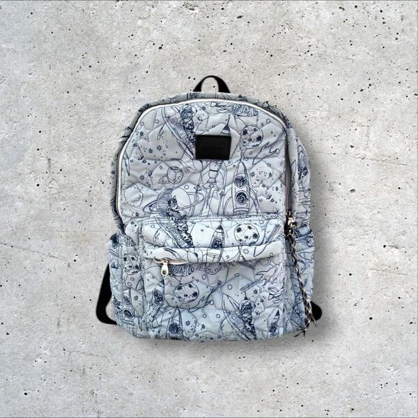 POAL&JOE SISTER 猫 宇宙 ポール&ジョーシスター リュックサック バックパック デイパック ブルー キルティング