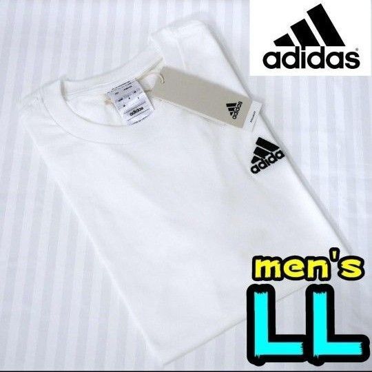 【新品】アディダス Tシャツ LL メンズ 白 ⑨