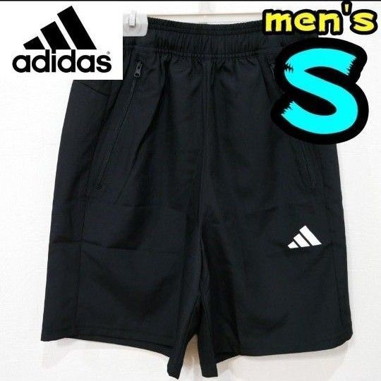 【新品】アディダス ハーフパンツ S メンズ 黒 半ズボン