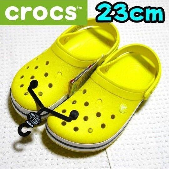 【新品】クロックス サンダル クロックバンド イエロー 23㎝