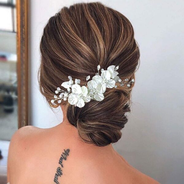 ブライダル 髪飾り ヘアアクセサリー 結婚式 卒業式 ヘアピン フラワー パーティー