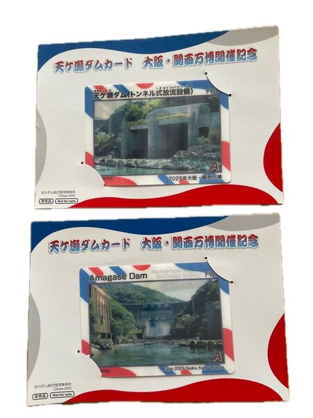 非売品 天ヶ瀬ダム ダムカード 大阪・関西万博 記念ダムカード 日本語版 英語版 EXPO 2025 2枚セット 送料無料
