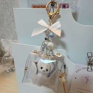 シルバニアファミリー シマエナガ さくらんぼ 赤ちゃん 持ち運びキーホルダー