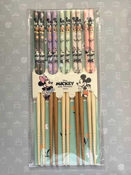 ディズニー ミッキー&ミニー 箸 5膳セット 未使用品
