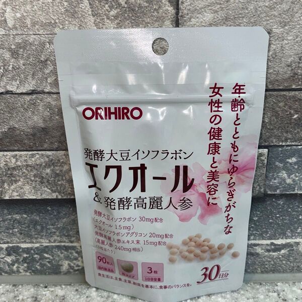 オリヒロ エクオール 発酵高麗人参 90粒 30日分