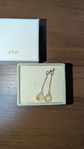 【ete】イヤリング ピアス チャーム ドロップ