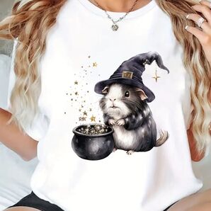 モルモット柄 半袖Tシャツ