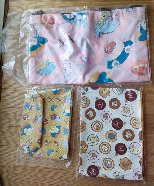 【ポケモン】グッズ3点セット(ポーチ、エコバッグ)