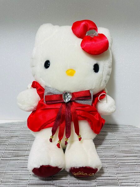 ハローキティ ぬいぐるみ 赤ドレスNTTオリジナル