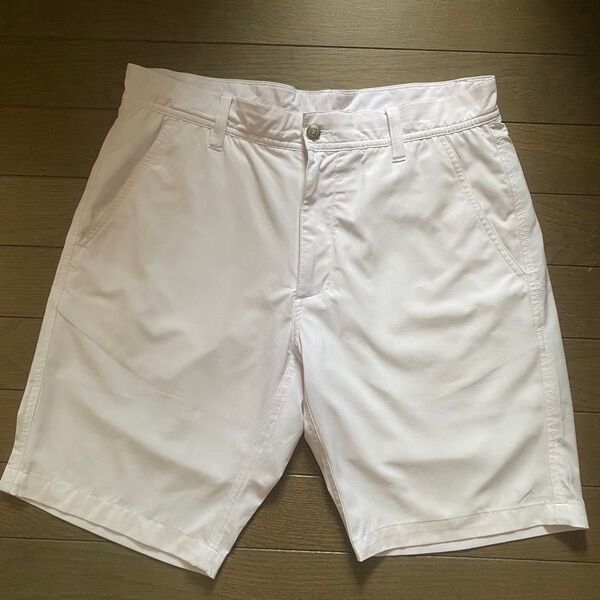 フットジョイ ゴルフ ハーフパンツ ゴルフウェア ショートパンツ 短パン アイボリー オフホワイト メンズ L