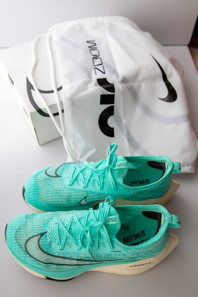 NIKE ナイキ Zoom Alphafly Next% グリーン系 27cm + 箱