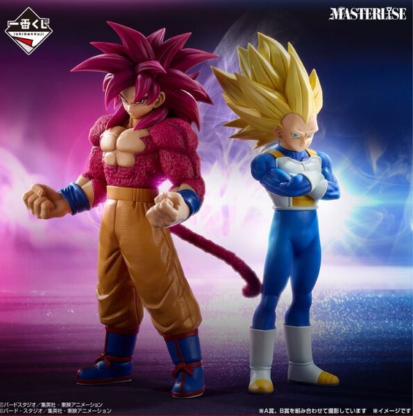 一番くじ ドラゴンボール オムニバス CROSS A賞 悟空 & B賞 ベジータ MATERLISE フィギュア 2点セット