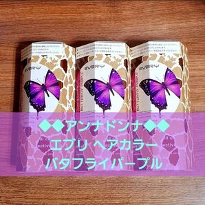 ◆アンナドンナ◆ エブリ ヘアカラー(旧) BUTTERFLY PURPLE 3個セット◆