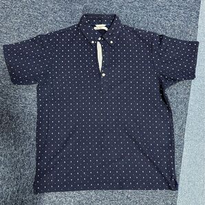 ikka メンズポロシャツ 半袖 ネイビー XL 最終値下げです