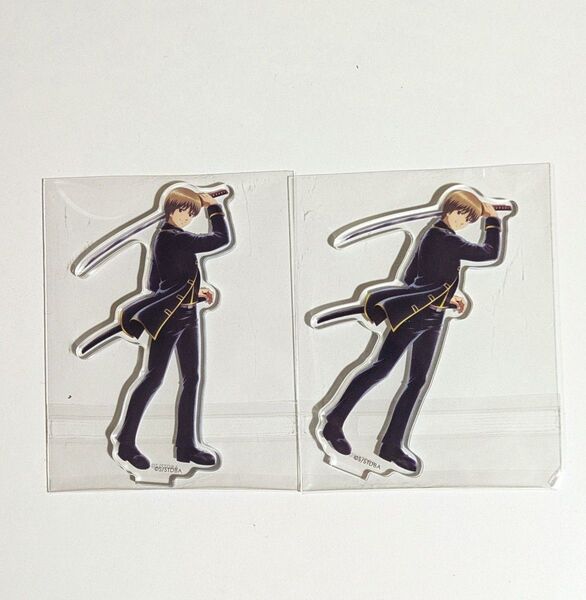 ファミリーマート 銀魂 沖田総悟 アクリルスタンドアクスタ トレーディングアクリルスタンド 2個セット
