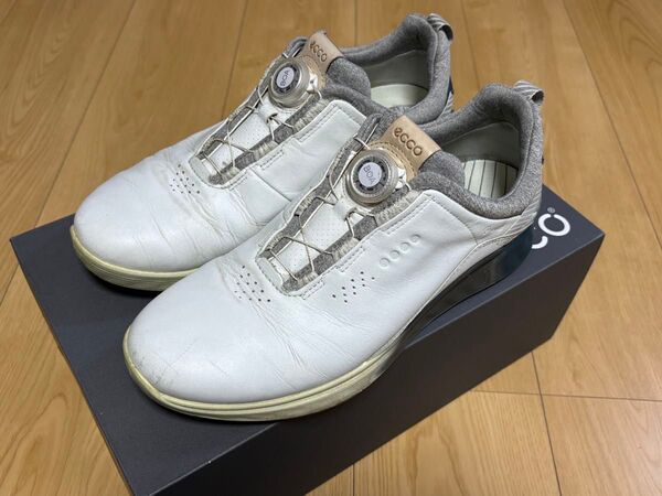 【used品】 ecco ゴルフシューズ BOA メンズ US41 25.5cm相当 値下不可※24ボーナス対応します